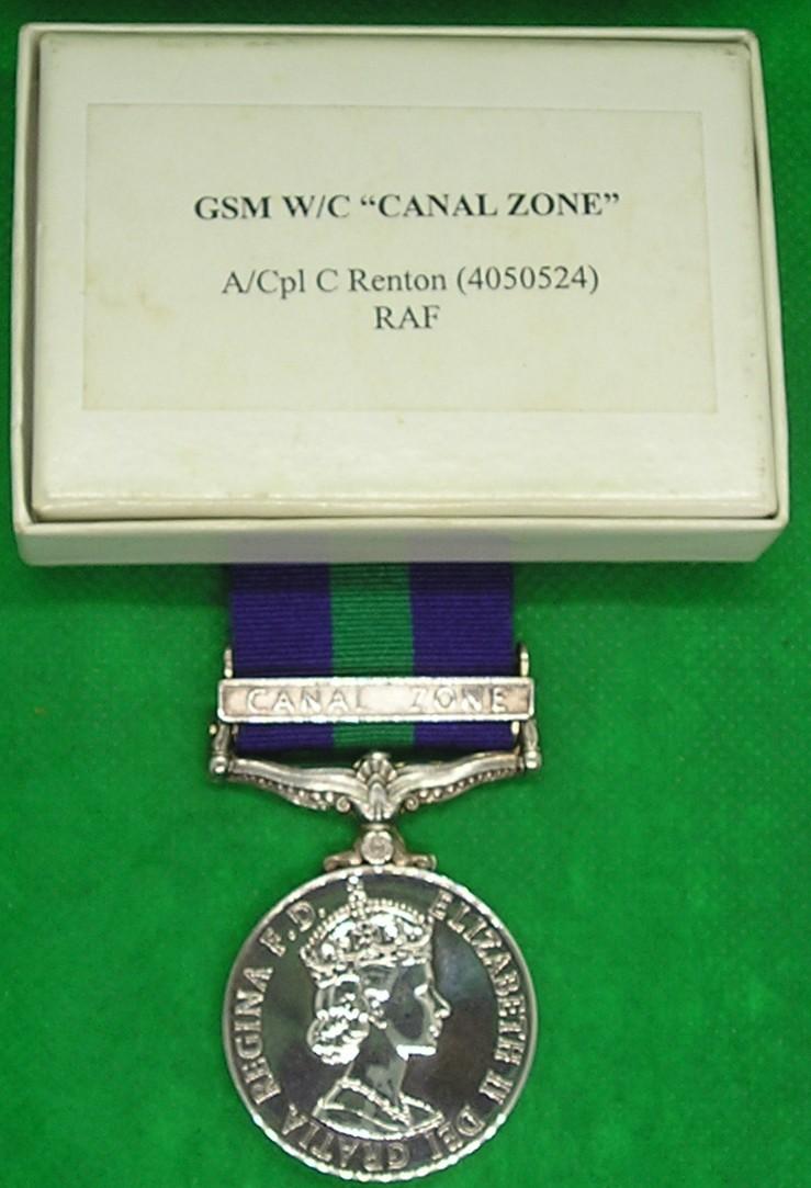 MINT BOXED GSM CANAL ZONE, R.A.F