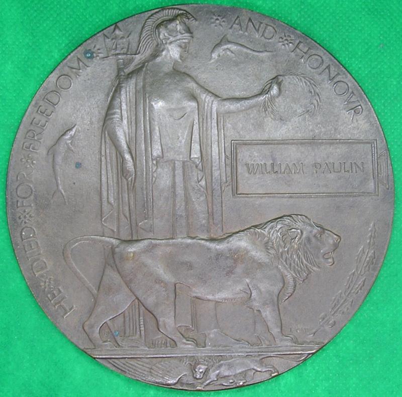 WW1 MEMORIAL PLAQUE, 7th ROYAL SCOTS, DIED OF WOUNDS F&F 12-11-1918, FROM KELSO