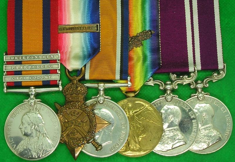 QSA, 1914 MONS STAR & BAR TRIO, LS&GC & MSM, SHROPSHIRE.L.I & ASC, M.I.D FRANCE 1916