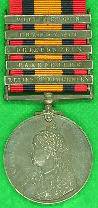 5 BAR QSA, ROBERTS HORSE, LISTED AS MISSING AT SANNAS POST 31-3-1900