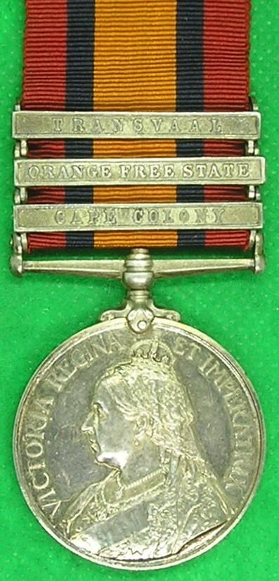 3 BAR QSA, VOLUNTEER COMPANY, SCOTTISH RIFLES, FROM CAMBUSLANG