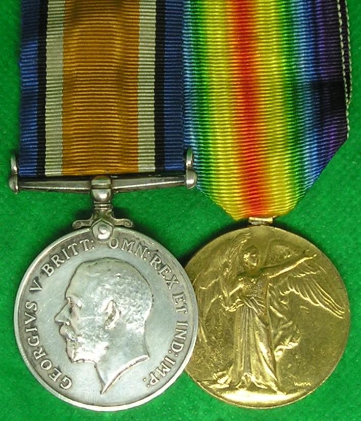 WW1 PAIR, 8th ROYAL SCOTS, D.O.W AT HOME 2-12-1916, FROM DIRLETON