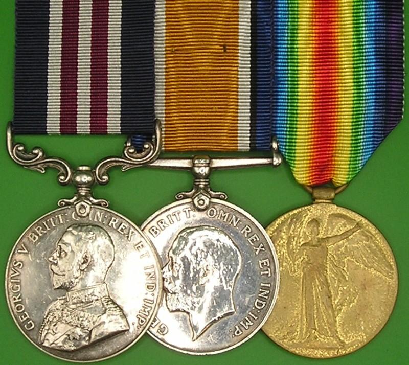 WW1 MILITARY MEDAL & PAIR, 6th CAMERON HIGHRS, K.I.A F&F 25-7-1918, FROM LENNOXTOWN