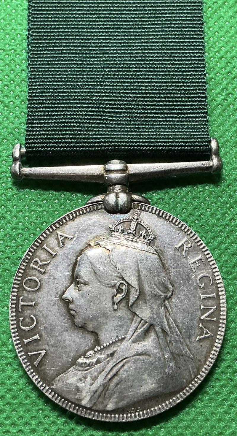 VICTORIAN VOLUNTEER FORCE LONG SERVICE MEDAL, 2nd V.B A&S.HIGHRS