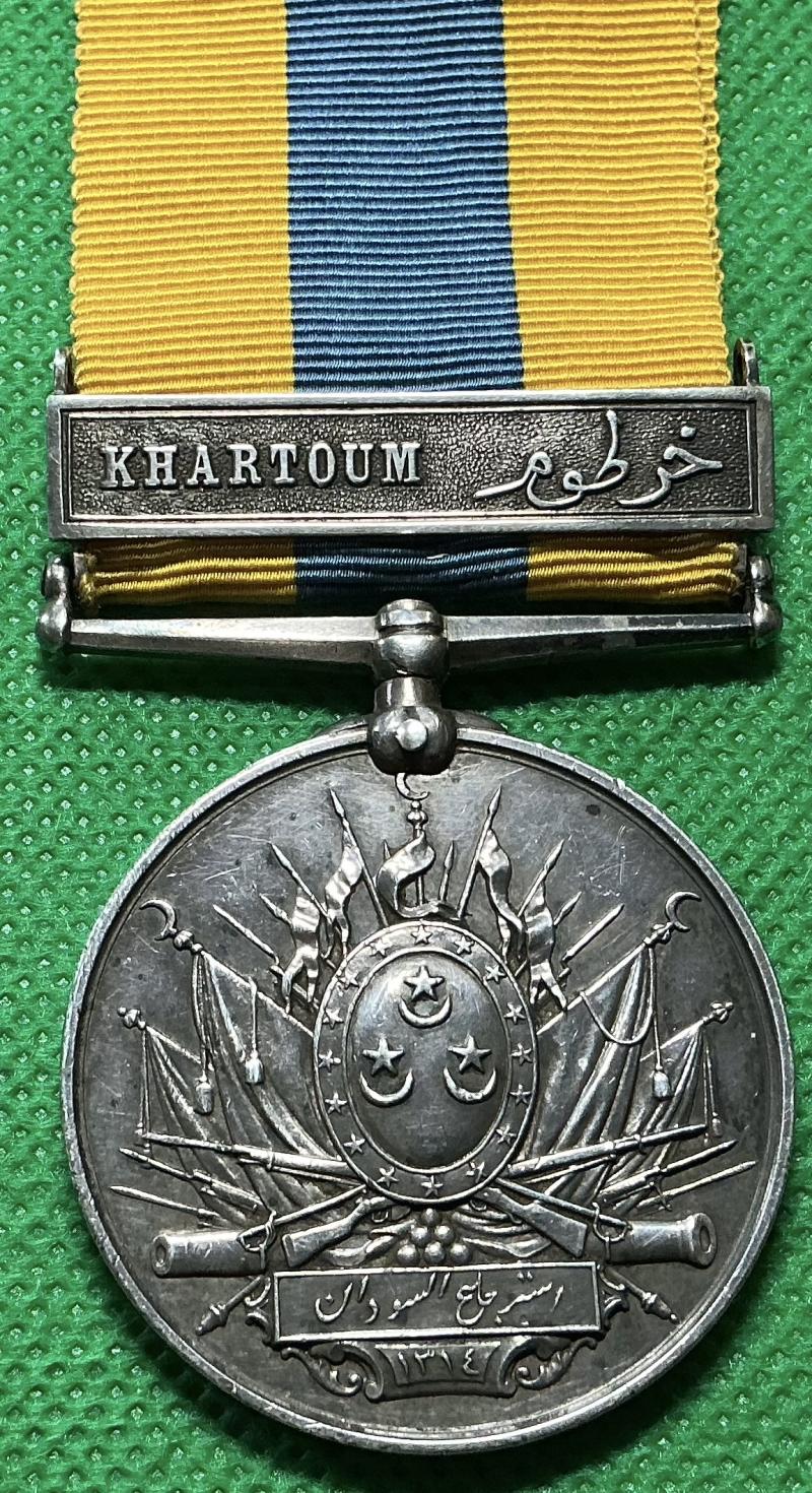 KHEDIVES SUDAN MEDAL 1896-1908 WITH KHARTOUM CLASP