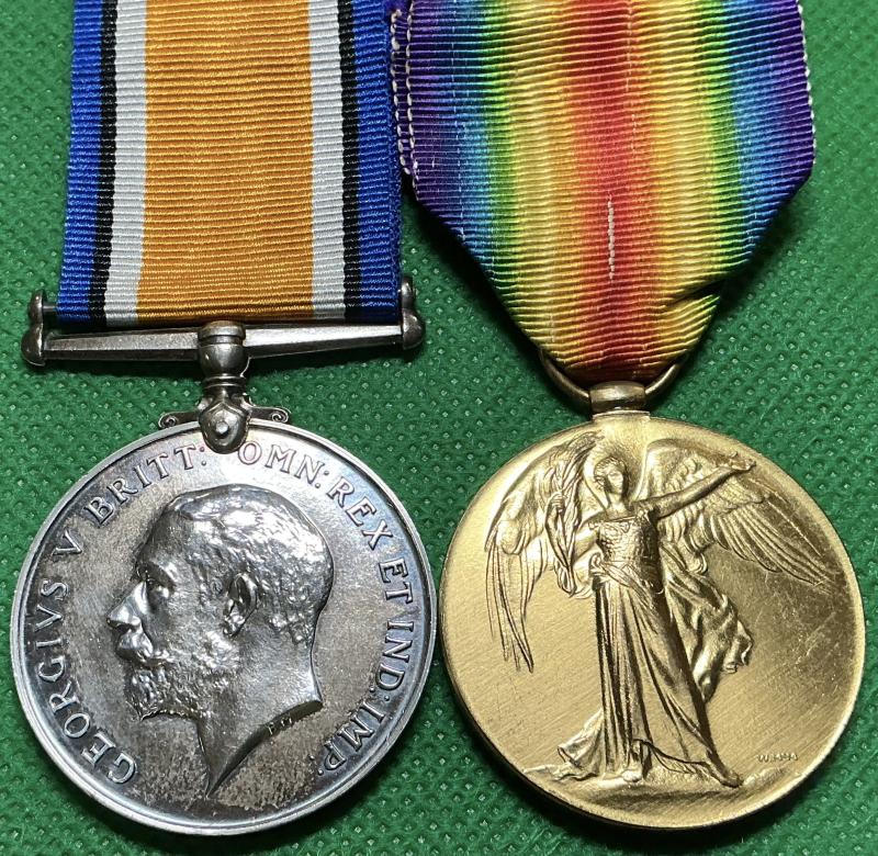 WW1 PAIR, D-BATTERY, 77th BDE.R.F.A, K.I.A F&F 1-10-1917, FROM KILMARNOCK