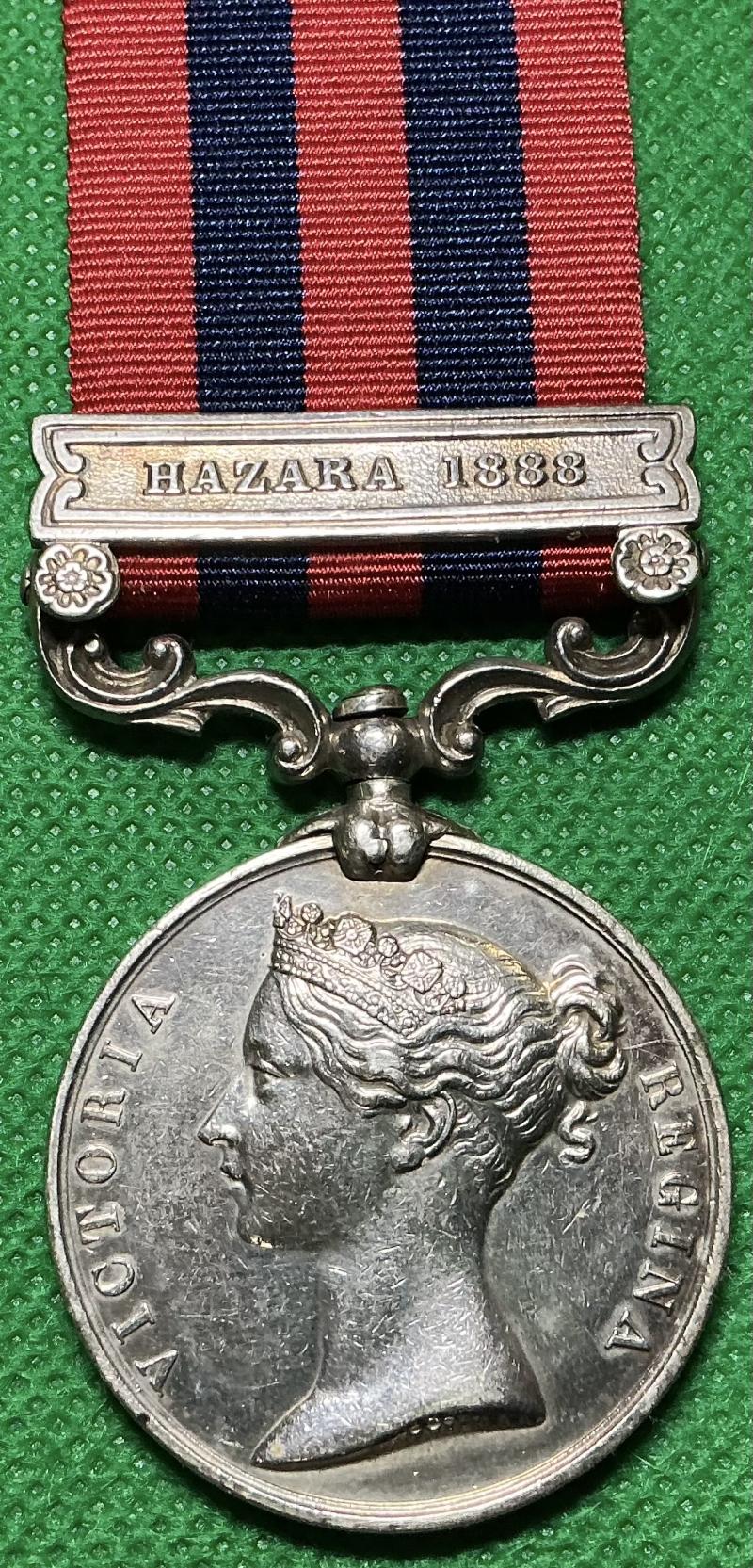 IGS 1854, HAZARA 1888, 2nd ROYAL DUBLIN FUSILIERS