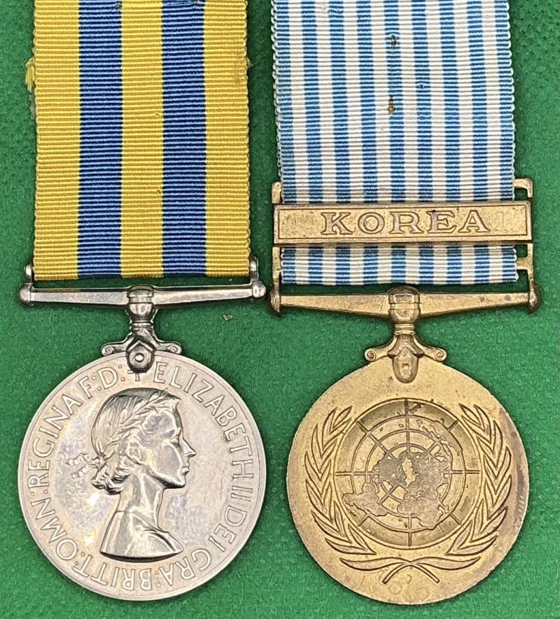 BRITISH & UN KOREA PAIR, ROYAL NORTHUMBERLAND FUSILIERS