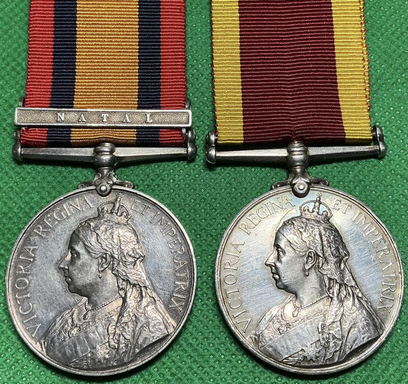 QSA, NATAL & NO CLASP CHINA 1900, HMS TERRIBLE