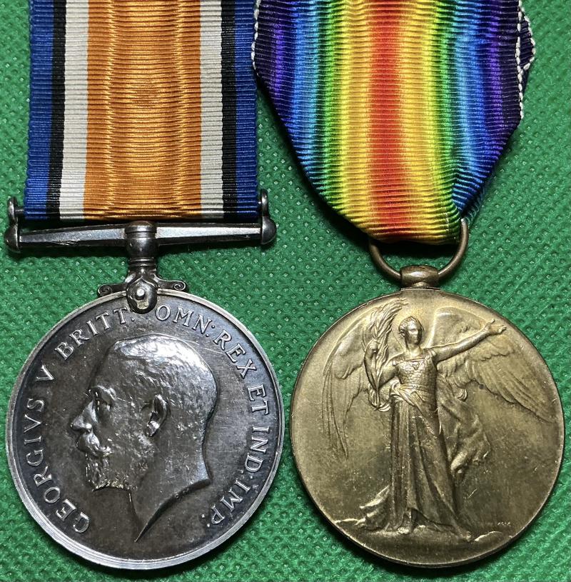 WW1 PAIR, NORTHERN CYCLIST BATTALION