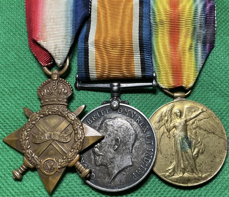 WW1 1914-15 TRIO, 10th DEVON REGIMENT