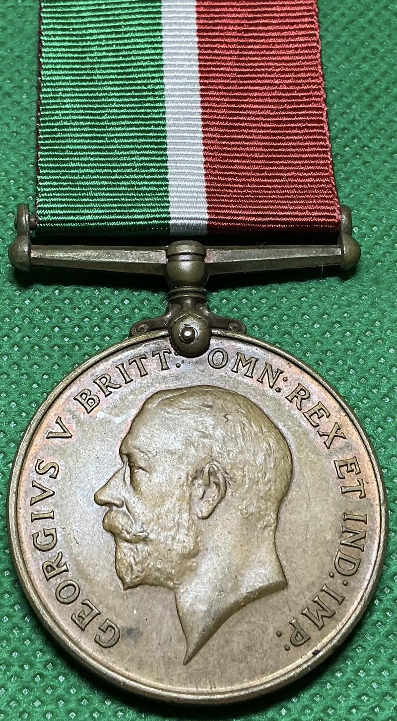 WW1 MERCANTILE MARINE MEDAL TO A CHINESE FIREMAN