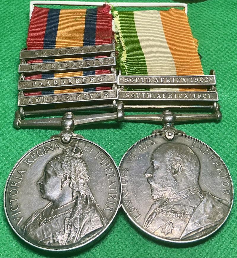4 BAR QSA & KSA PAIR, 1st ARGYLL & SUTHERLAND HIGHLANDERS