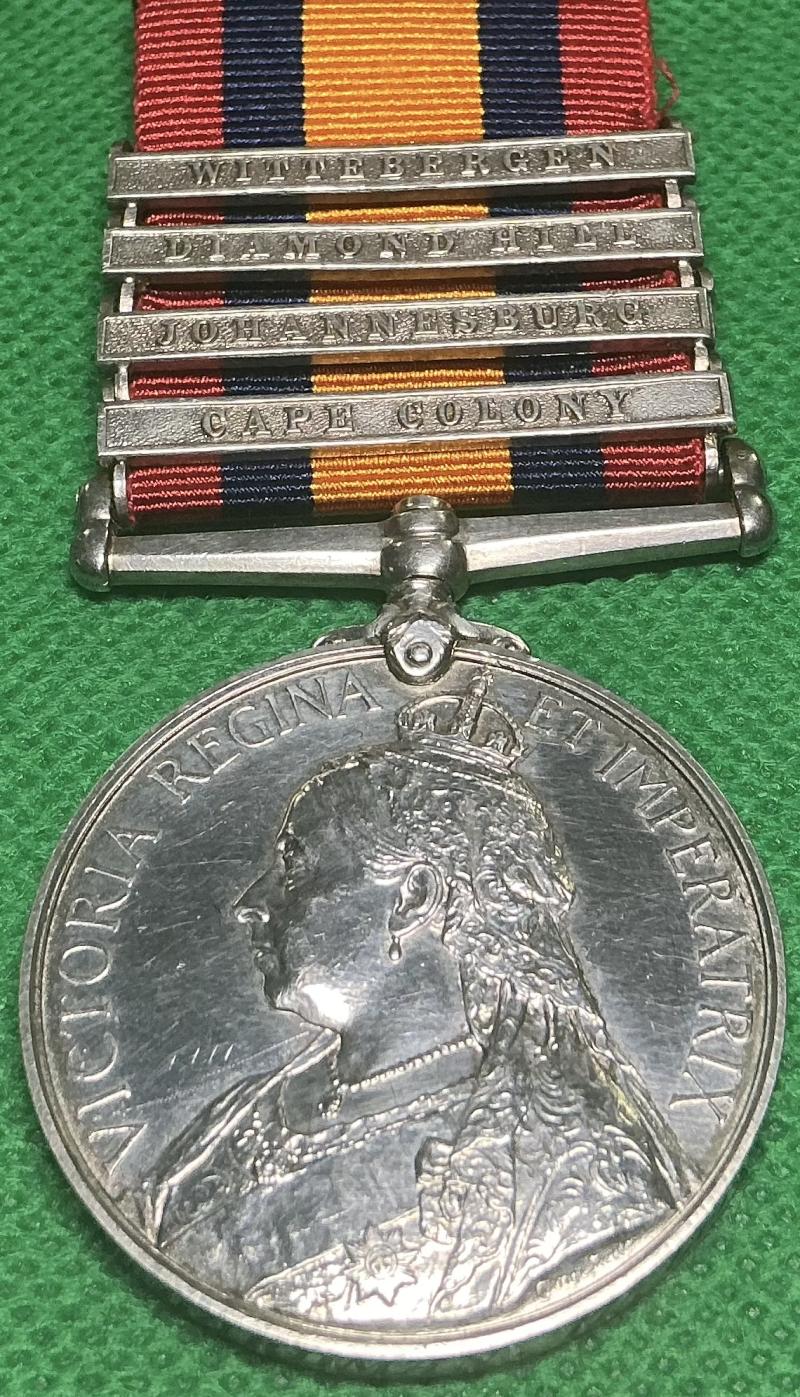 4 BAR QSA, 17th LANCERS, DIED OF WOUNDS, SPRINGFONTEIN 10-4-1901