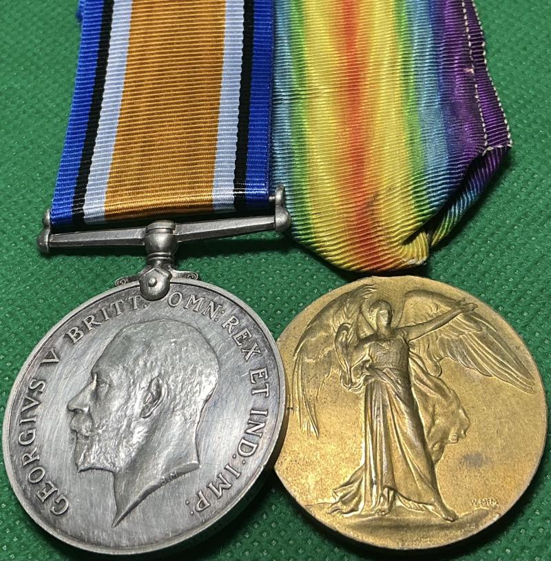 WW1 PAIR, 116th SEIGE BTY, R.G.A, K.I.A F&F 22-11-1917, FROM SYDENHAM