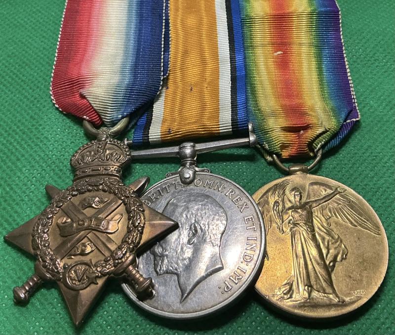 WW1 1914 STAR TRIO, 1st ROYAL SCOTS FUSILIERS, K.I.A F&F 18-10-1914, FROM DUNDEE