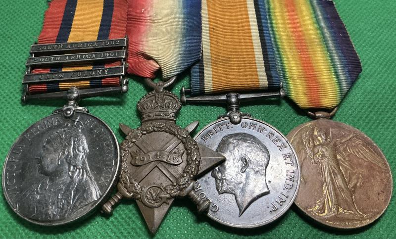 QSA & 1914-15 TRIO, IRISH GUARDS