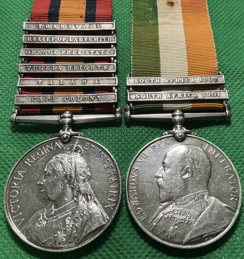 6 BAR QSA & KSA PAIR, C-SJT, ROYAL DUBLIN FUSILIERS