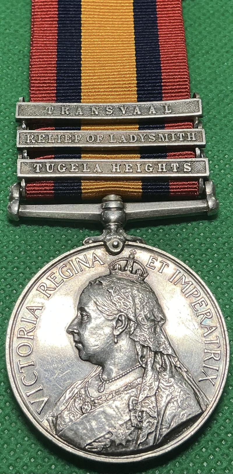 3 BAR QSA, 2nd ROYAL SCOTS FUSILIERS, TUGELA HEIGHTS / RELIEF OF LADYSMITH