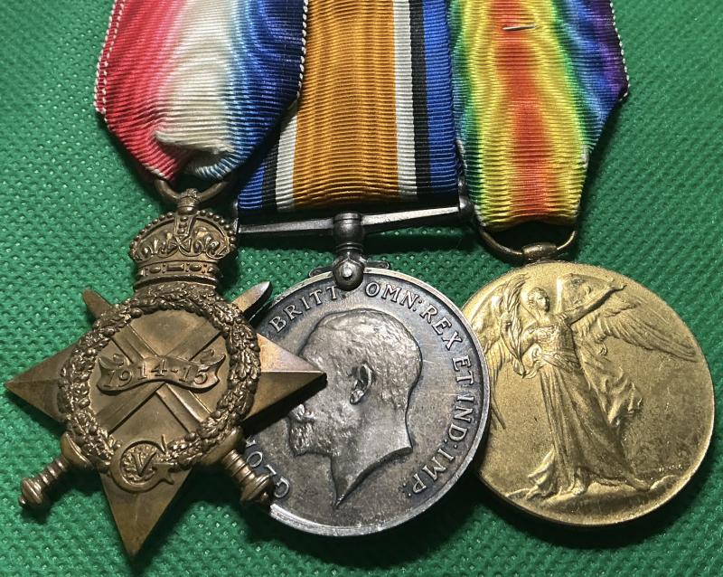 WW1 1914-15 TRIO,1st DRAGOON GUARDS