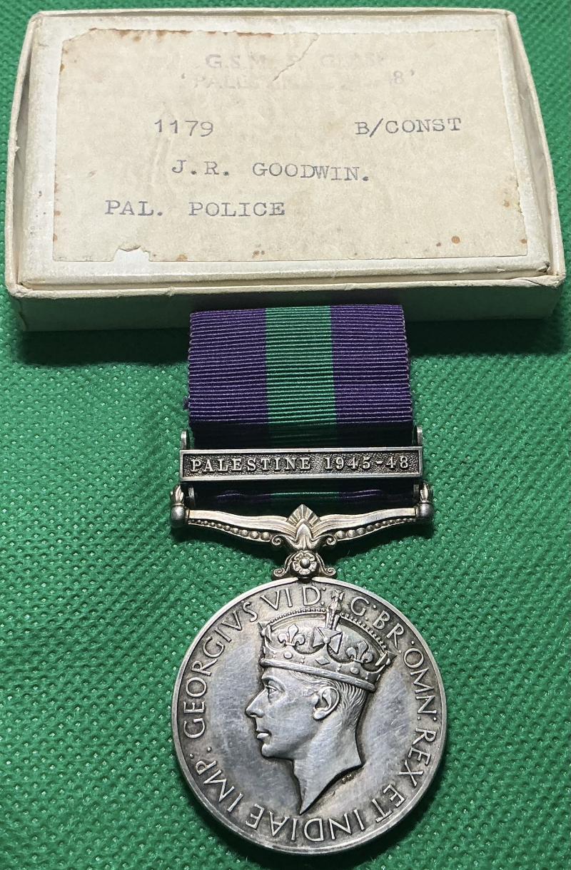 MINT BOXED GSM PALESTINE 1945-48, PALESTINE POLICE