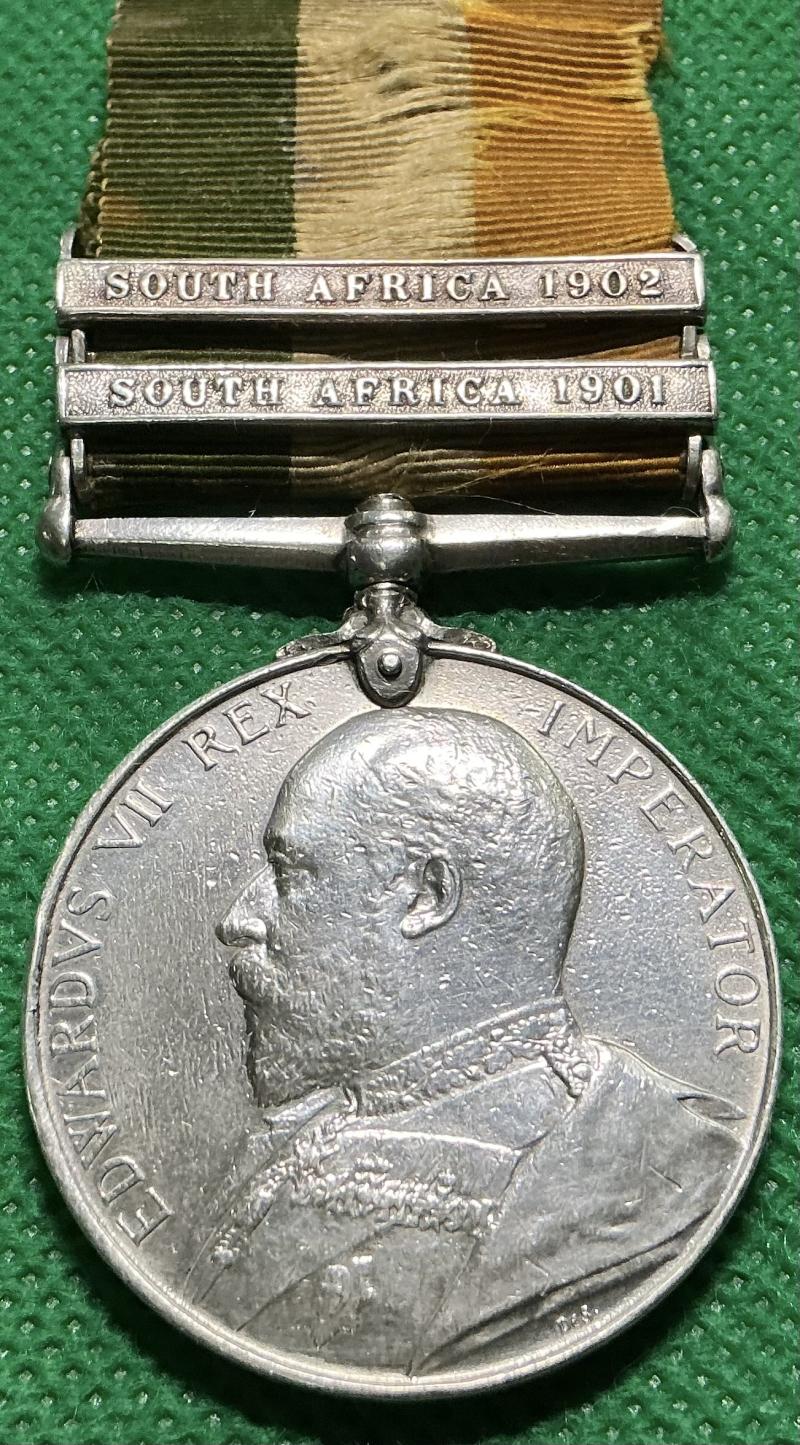 KINGS SOUTH AFRICA MEDAL, 2nd NORTHUMBERLAND FUSILIERS, PRISONER OF WAR NOOTIGEDACHT 13-12-1900