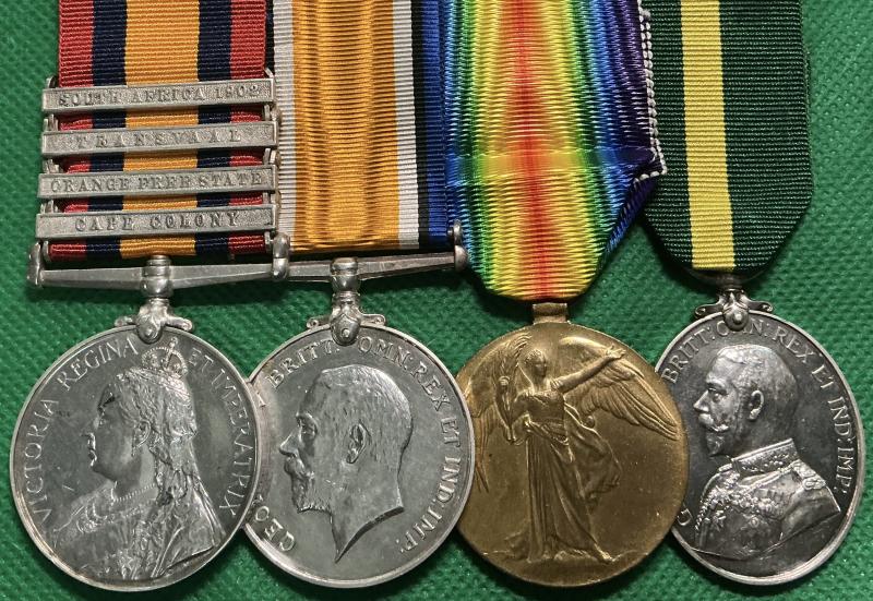 QSA, WW1 PAIR & GV T.F.E.M, 6th GORDON HIGHLANDERS, FROM ABERDEEN