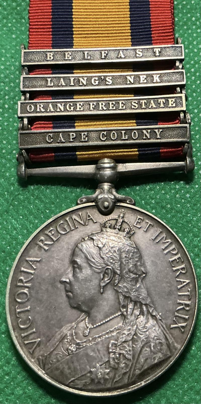 4 BAR QSA, 2nd GORDON HIGHLANDERS, WOUNDED LYDENBURG 8-9-1900