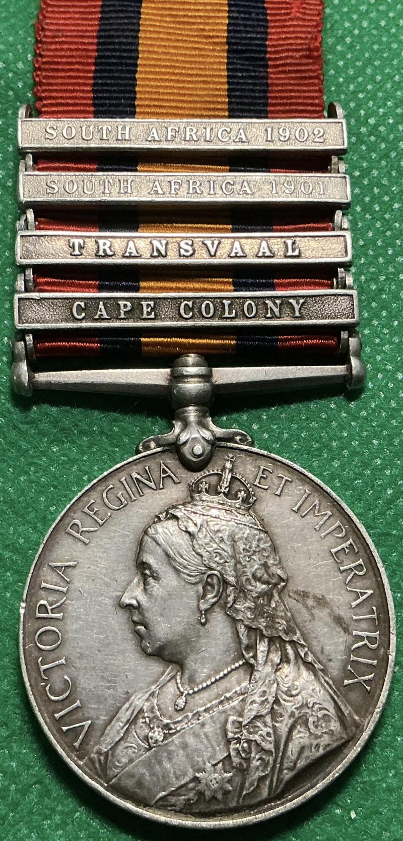 4 BAR QSA, SQ.SJT.MJR, 89th MONTGOMERYSHIRE IMPERIAL YEOMANRY, DIED KLERKSDORP 4-5-1902