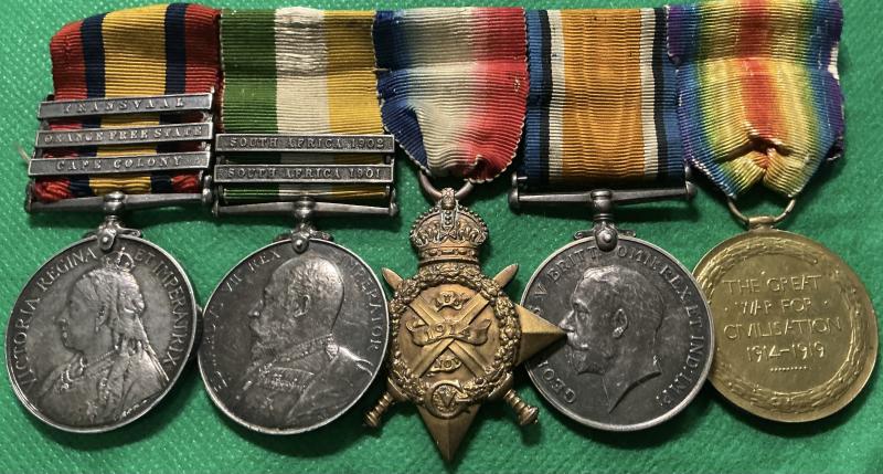 QSA, KSA & 1914 TRIO, 1st & 2nd DURHAM.L.I, FROM SUNDERLAND