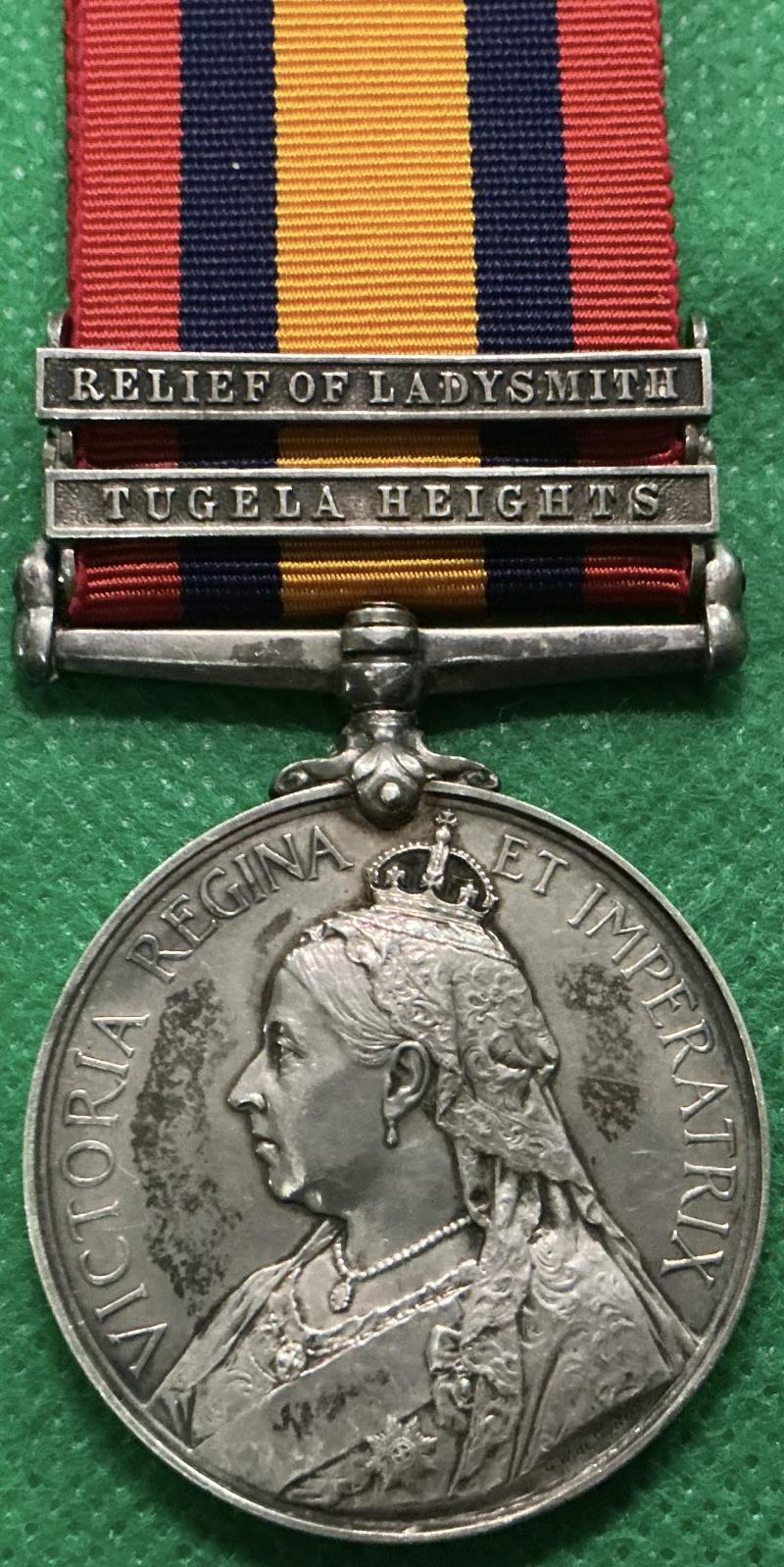 2 BAR QSA, 1st ROYAL DRAGOONS, DIED LADYSMITH 21-3-1900