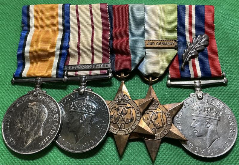 WW1 & WW2 ROYAL NAVY GROUP WITH NGS PALESTINE 1936-39 & WW2 M.I.D