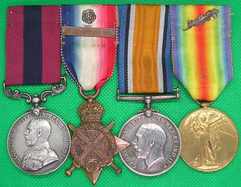 WW1 DCM & 1914 MONS STAR & BAR TRIO, 53rd BTY, 2nd BDE R.F.A FROM BURSLEM