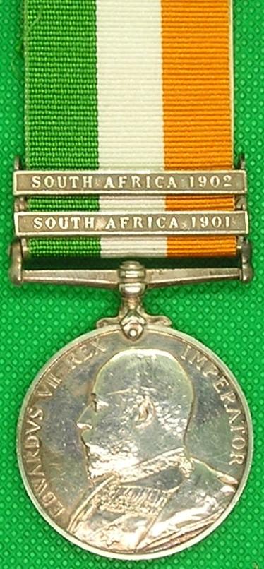 KINGS SOUTH AFRICA MEDAL, NORTH STAFFORDSHIRE REGT