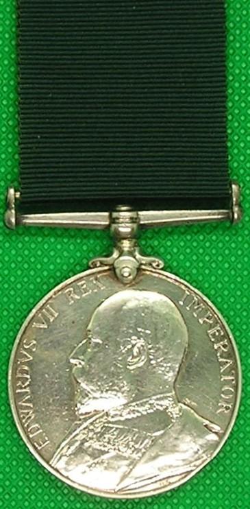 EVII VOLUNTEER LONG SERVICE MEDAL, 1st V.B.NORTH STAFFORDSHIRE.REGT