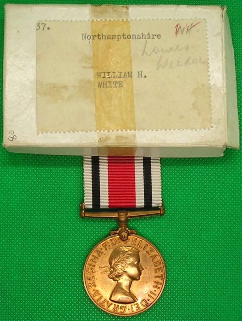 MINT BOXED EIIR 2nd TYPE SPECIAL CONSTABULARY FAITHFUL SERVICE MEDAL, NORTHAMPTONSHIRE CONSTABULARY