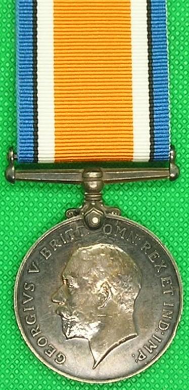 WW1 BRITISH WAR MEDAL, 4th CANADIAN INFANTRY