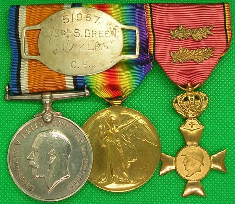 WW1 PAIR WITH ID TAG & ALBERT VETERANS MEDAL, 1/7th LIVERPOOL REGIMENT
