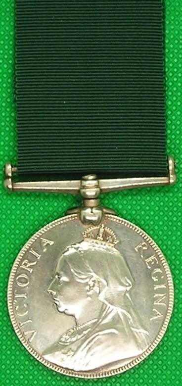 VICTORIAN VOLUNTEER FORCE LONG SERVICE, 1st V.B NORTH STAFFORDSHIRE REGT