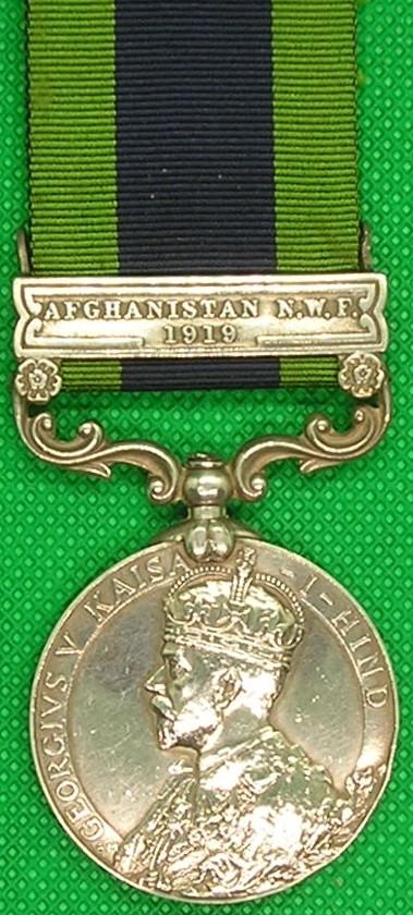IGS 1908, AFGHANISTAN NWF 1919, 2nd N.STAFFORDSHIRE.REGT