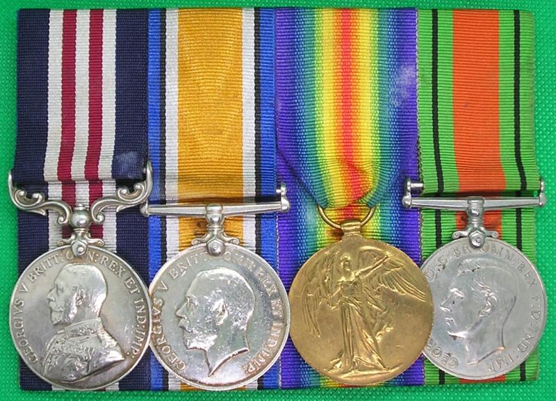 WW1 & WW2 MILITARY MEDAL GROUP, 1st LEICESTER REGT & WELSH REGT, A JEWISH RECIPIENT FROM CARDIFF, LISTED IN THE BRITISH JEWRY BOOK OF HONOUR