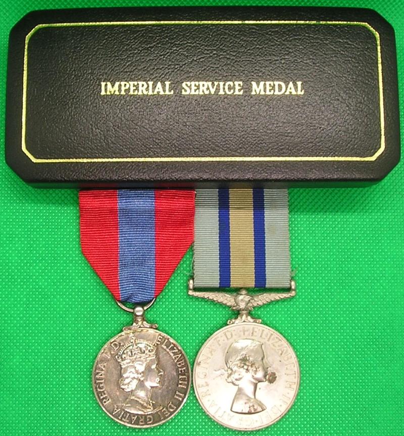 IMPERIAL SERVICE MEDAL & ROYAL OBSERVER CORPS LONG SERVICE MEDAL, M.O.D DRIVER & NO-21 GROUP R.O.C