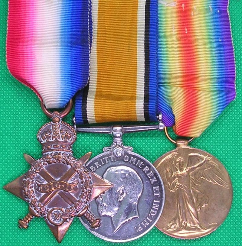 WW1 1914-15 TRIO, 14th NORTHUMBERLAND FUSILIERS