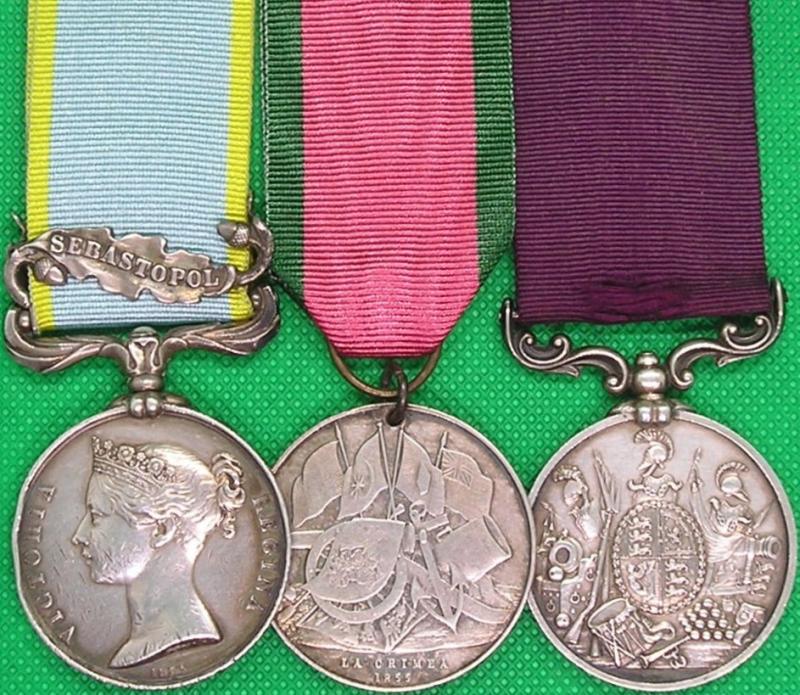 CRIMEA PAIR & VICTORIAN LS&GC, 1st BTN ROYAL ARTILLERY