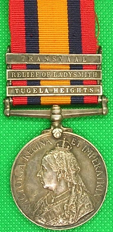 3 BAR QSA, RELIEF OF LADYSMITH, 2nd EAST SURREY REGIMENT