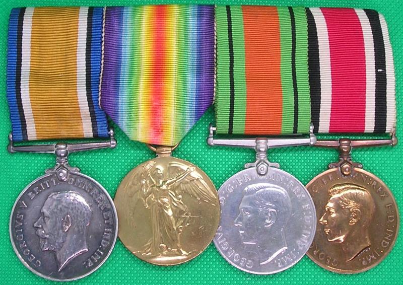 WW1 & WW2 GROUP 2/8th DURHAM LIGHT INFANTRY & SPECIAL CONSTABULARY FROM READING, DIED 1982