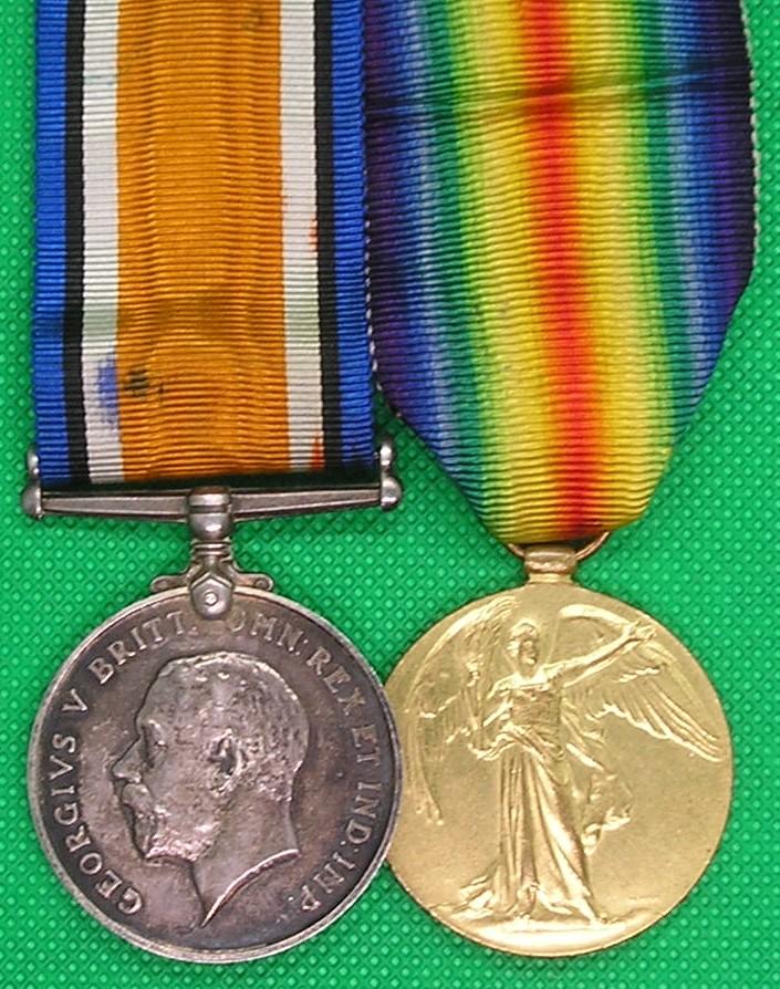 WW1 PAIR, 12th ROYAL SCOTS, K.I.A F&F 27-8-1918, FROM WOLVERHAMPTON