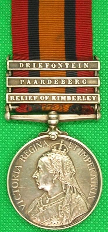 3 BAR QSA, 12th LANCERS, FROM BERWICK ON TWEED