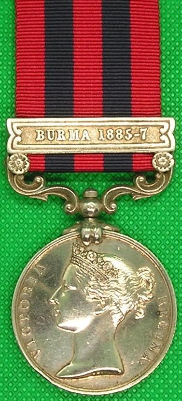 IGS 1854, BURMA 1885-7, 1st ROYAL WELSH FUSILIERS
