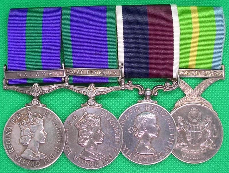 GSM MALAYA, GSM MALAY PENINSULA, RAF LS&GC & MALAYSIAN ACTIVE SERVICE MEDAL, WITH A SUPERB PHOTOGRAPH ALBUM